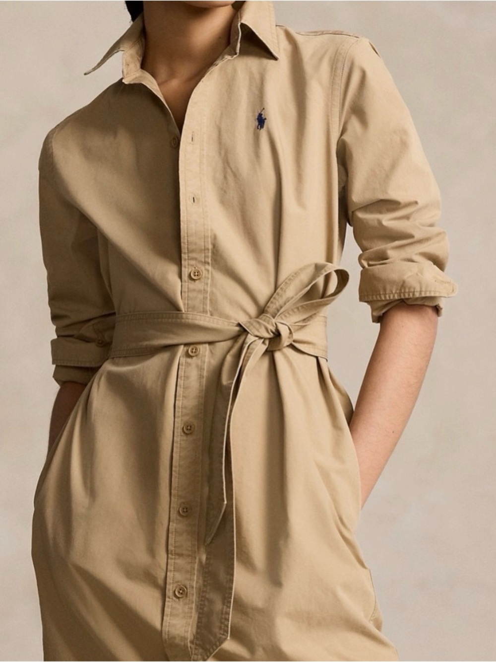 Polo Ralph Lauren Belted Midi Shirtdress (NWT) - Picture 4 of 9